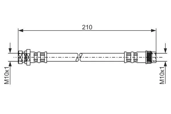 Tubo de Travão BOSCH 1 987 476 044