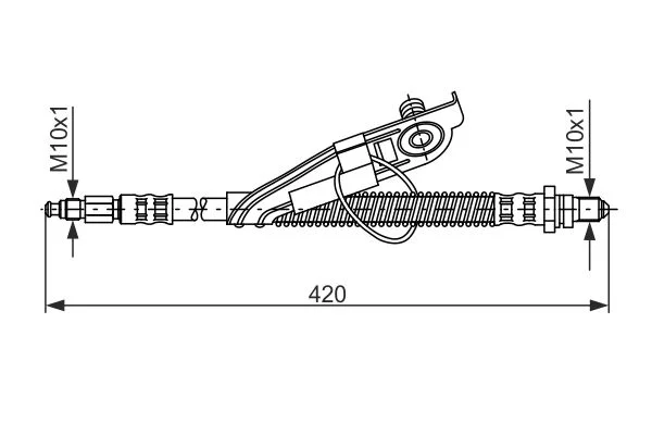 Brake Hose BOSCH 1 987 476 816