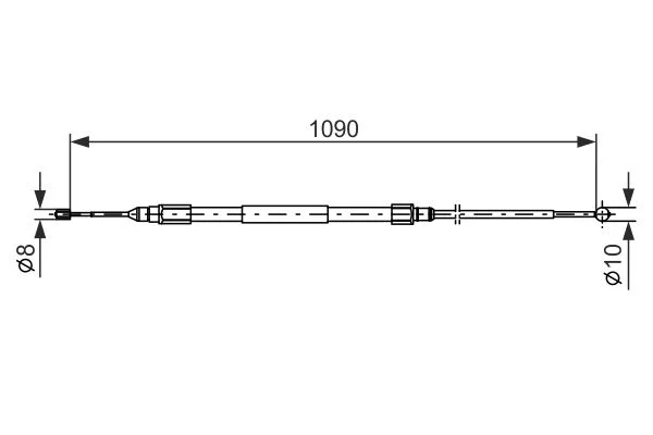 Cable Pull, parking brake BOSCH 1 987 477 949