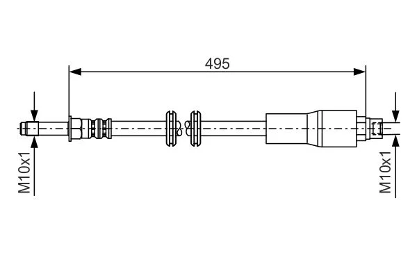 Tubo de Travão BOSCH 1 987 481 005