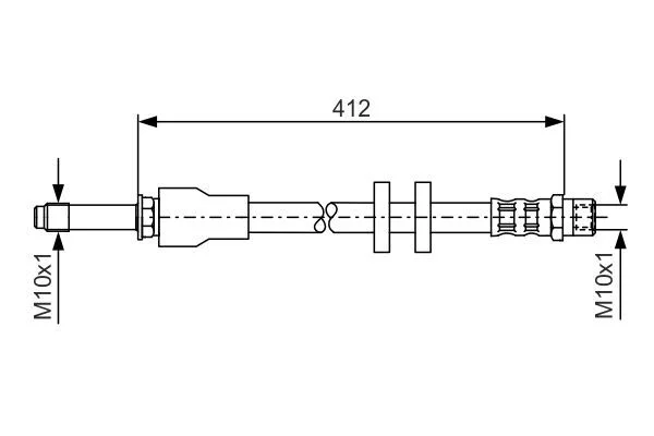 Brake Hose BOSCH 1 987 481 021