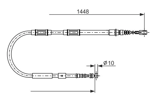 Cable Pull, parking brake BOSCH 1 987 482 899