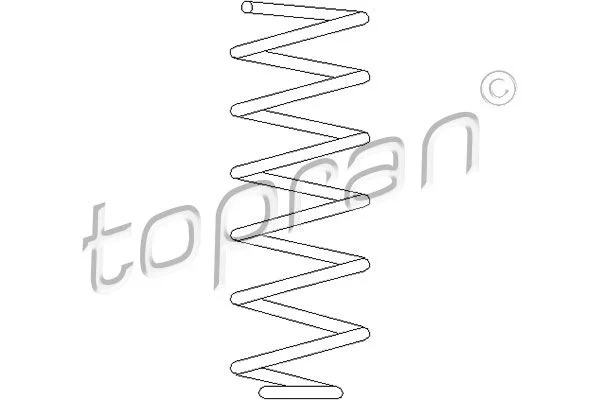 Suspension Spring TOPRAN 102 603