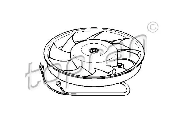 Fan, engine cooling TOPRAN 103 774