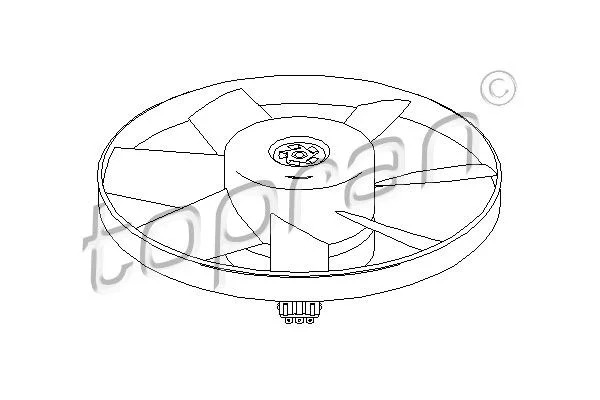 Ventilador, refrigeração do motor TOPRAN 107 716