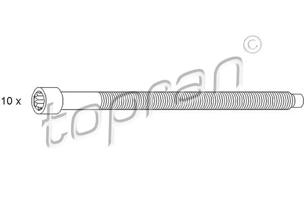 Cylinder Head Bolt Set TOPRAN 109 676