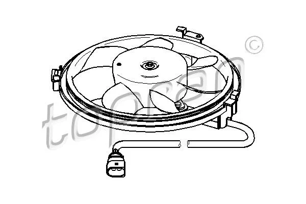 Fan, engine cooling TOPRAN 111 439