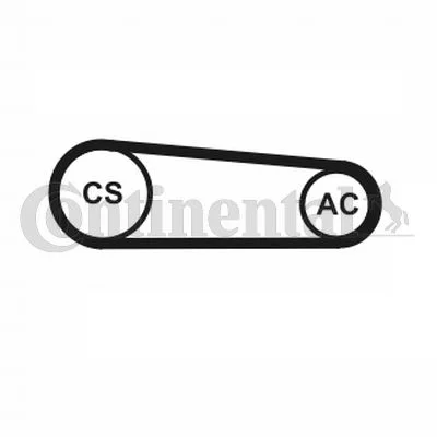 Polia tensionadora, correia em V CONTINENTAL CTAM 4PK917 ELAST T1