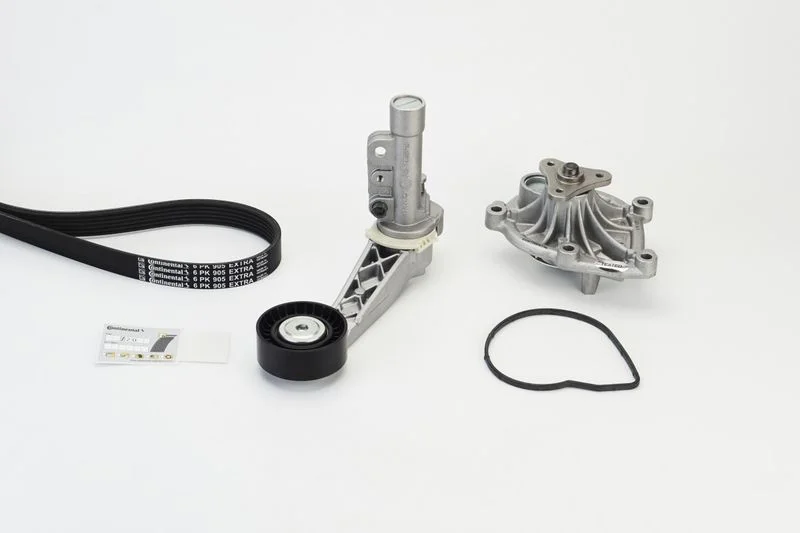 Bomba de Água + Kit de Correia em V CONTINENTAL CTAM 6PK905EXTRAWP1