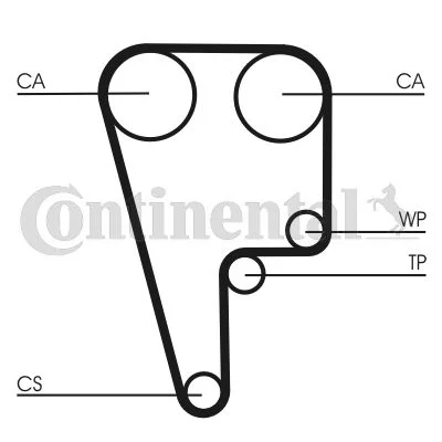 Correia Dentada CONTINENTAL CTAM CT1006