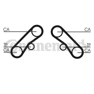 Timing Belt CONTINENTAL CTAM CT1074