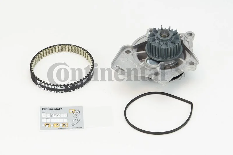 Bomba d'água e kit de correia dentada CONTINENTAL CTAM CT1143WP1