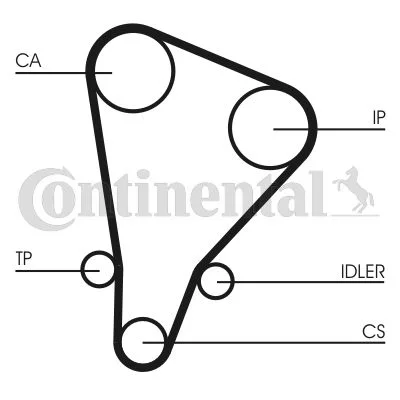 Correia Dentada CONTINENTAL CTAM CT521