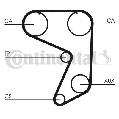 Correia Dentada CONTINENTAL CTAM CT651
