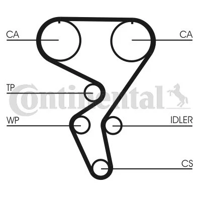 Correia Dentada CONTINENTAL CTAM CT724