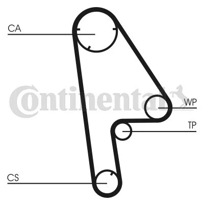 Correia Dentada CONTINENTAL CTAM CT763