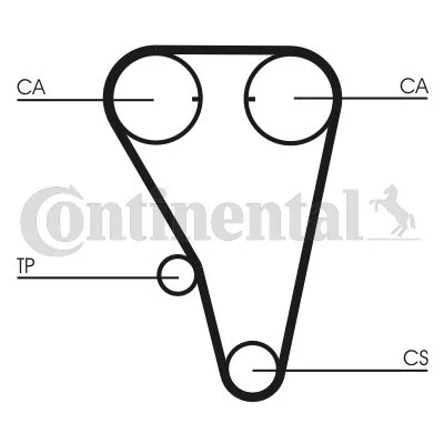 Correia Dentada CONTINENTAL CTAM CT803