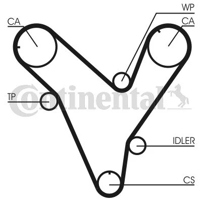 Timing Belt CONTINENTAL CTAM CT829