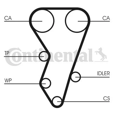 Correia Dentada CONTINENTAL CTAM CT864