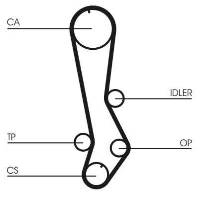 Correia Dentada CONTINENTAL CTAM CT876