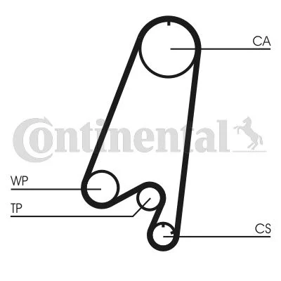 Bomba d'água e kit de correia dentada CONTINENTAL CTAM CT910WP1