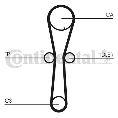 Correia Dentada CONTINENTAL CTAM CT954