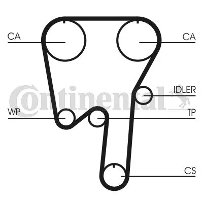Correia Dentada CONTINENTAL CTAM CT981
