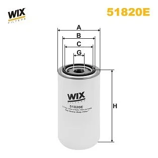 Filtro de Óleo WIX FILTERS 51820E