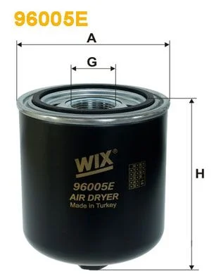 Cartucho de Secador de Ar, sistema de ar comprimido WIX FILTERS 96005E