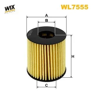 Alyvos filtras WIX FILTERS WL7555