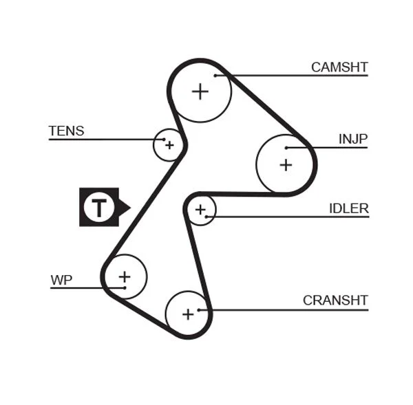 Timing Belt GATES 5484XS