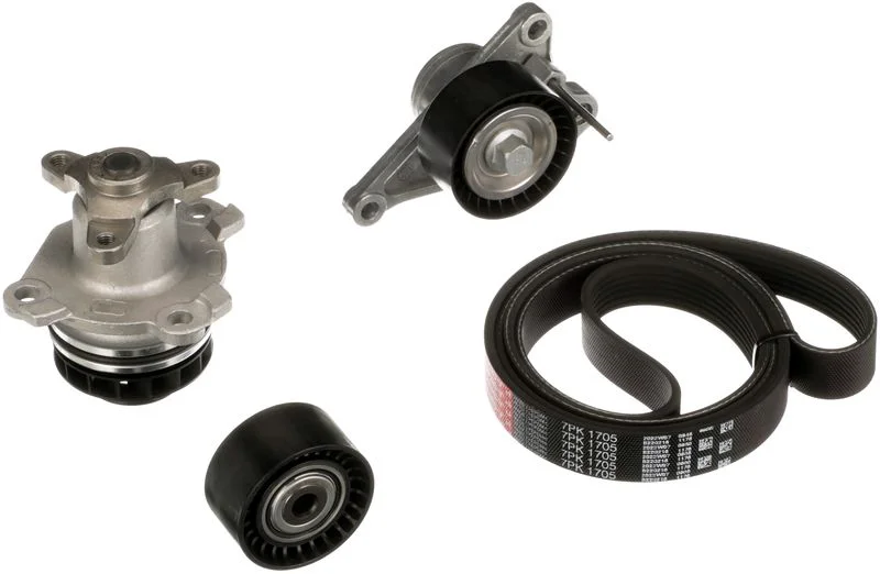 Water Pump + V-ribbed Belt Kit GATES KP17PK1705