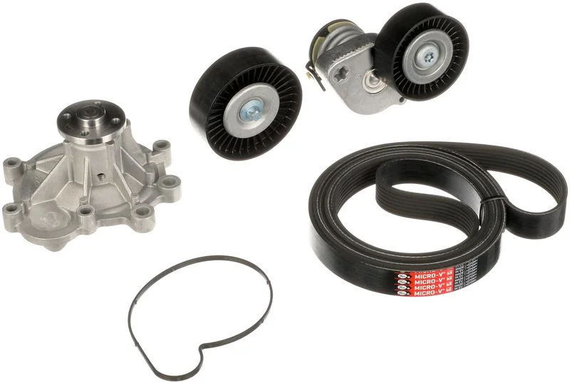 Water Pump + V-ribbed Belt Kit GATES KP17PK2418