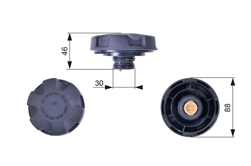 Tampa, tanque de refrigeração GATES RC241