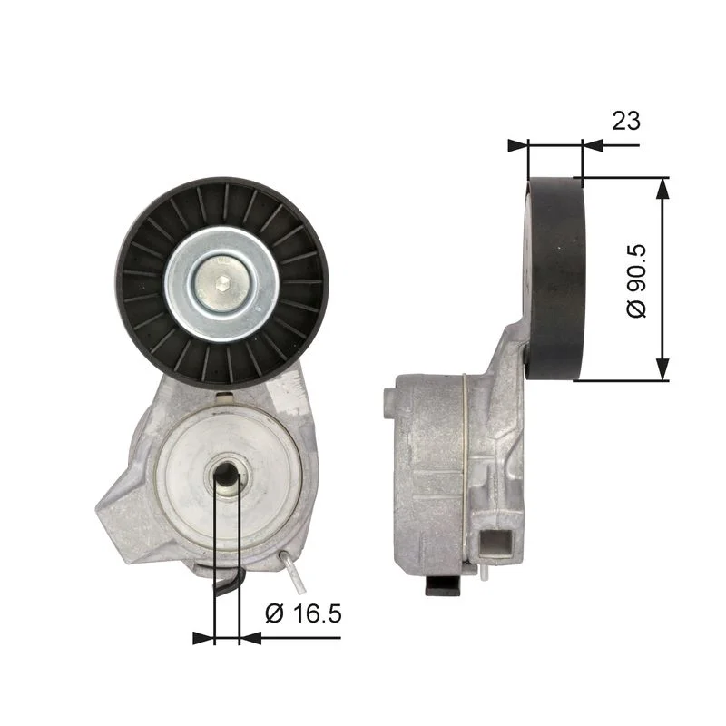 Belt Tensioner, V-ribbed belt GATES T38226