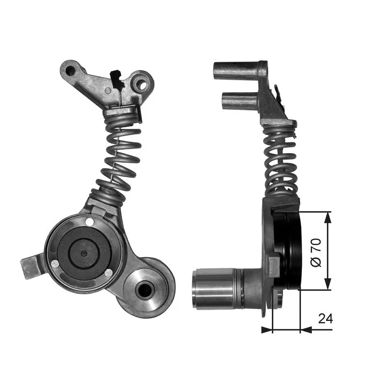 Belt Tensioner, V-ribbed belt GATES T38406