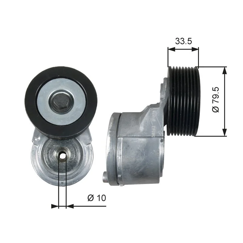 Belt Tensioner, V-ribbed belt GATES T38542