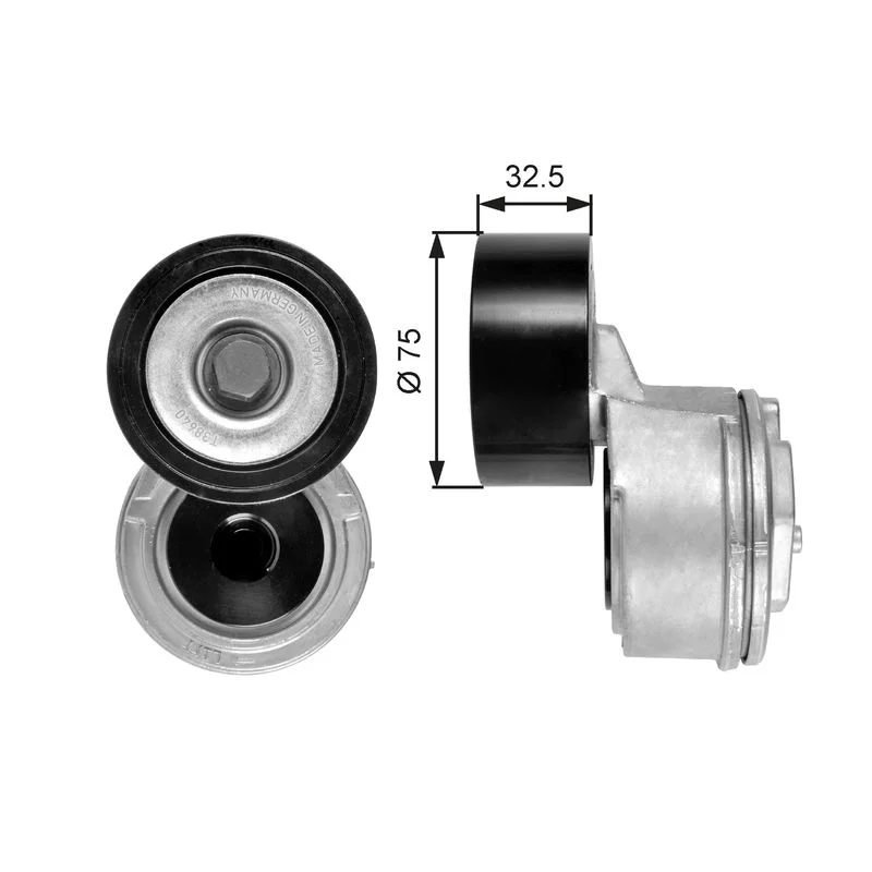Belt Tensioner, V-ribbed belt GATES T38640