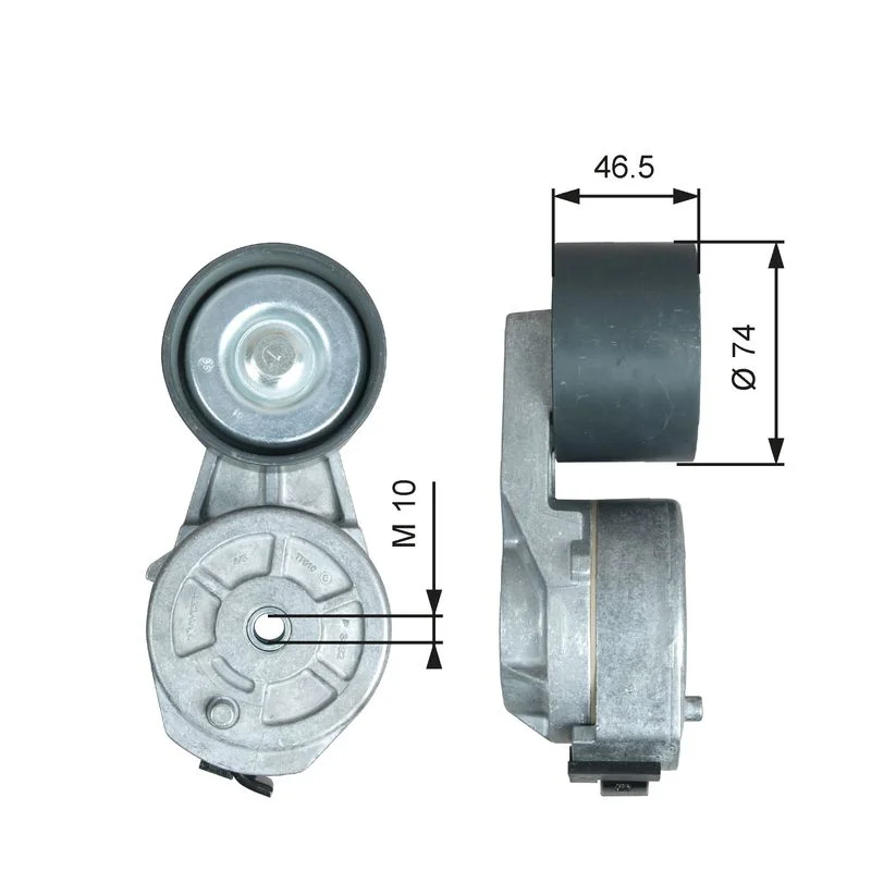 Belt Tensioner, V-ribbed belt GATES T38729