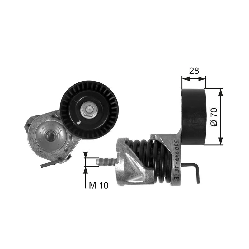 Belt Tensioner, V-ribbed belt GATES T39085