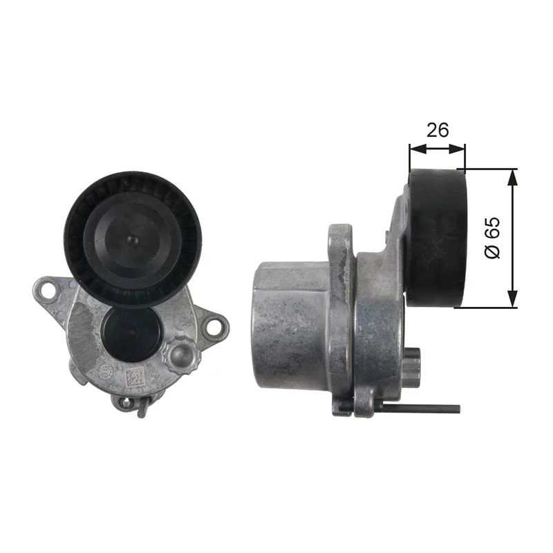 Belt Tensioner, V-ribbed belt GATES T39165