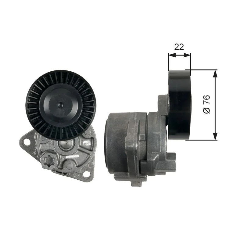 Belt Tensioner, V-ribbed belt GATES T39217