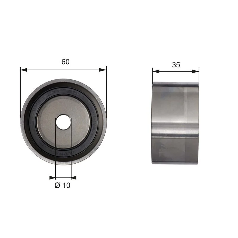 Deflection Pulley/Guide Pulley, timing belt GATES T41040