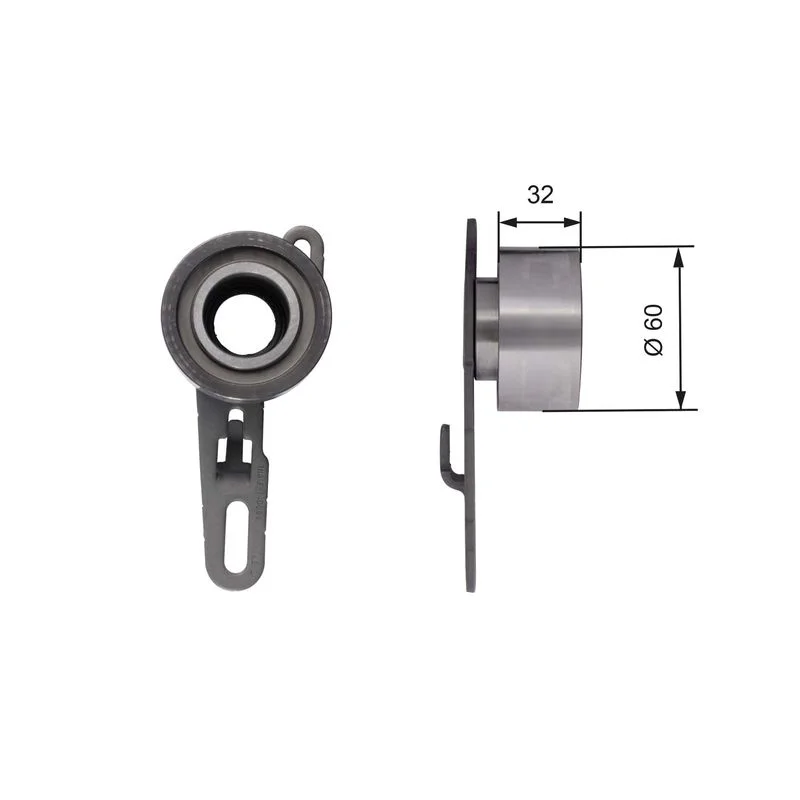 Tensioner Pulley, timing belt GATES T41150