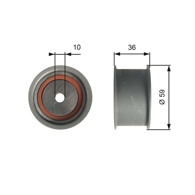 Polia de Desvio/Guia, correia distribuição GATES T41227