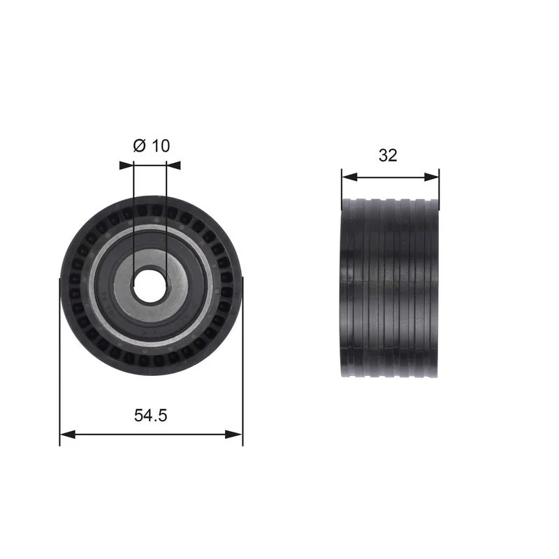 Deflection Pulley/Guide Pulley, timing belt GATES T41237