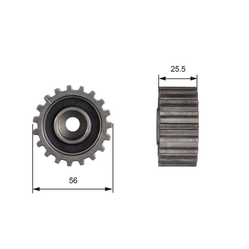 Deflection Pulley/Guide Pulley, timing belt GATES T42000