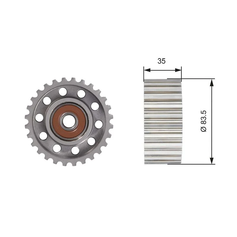 Polia de Desvio/Guia, correia distribuição GATES T42100