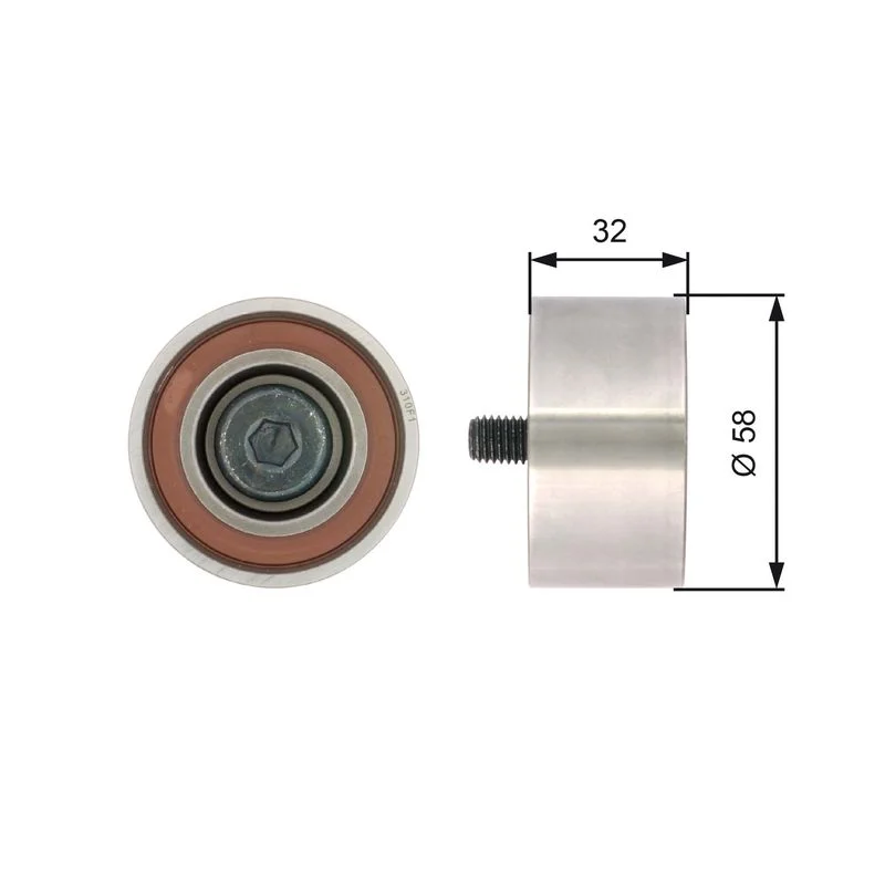 Polia de Desvio/Guia, correia distribuição GATES T42141