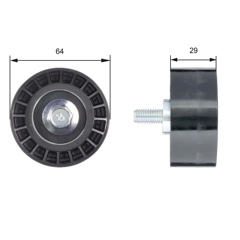 Deflection Pulley/Guide Pulley, timing belt GATES T42170